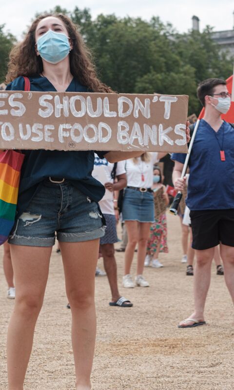 Increasing number of NHS Hospital Trusts setting up food banks and hardship funds for struggling NHS staff